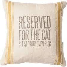 Pillow Reserved for the Cat