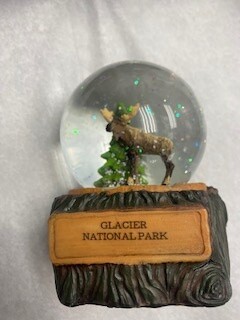 Snow Globe Moose