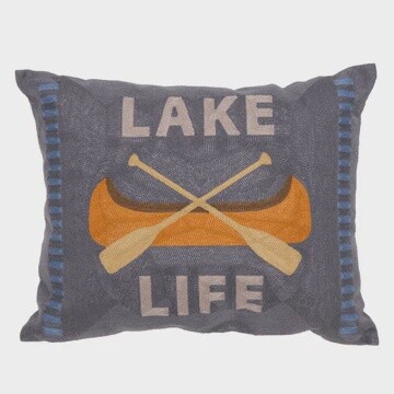 Pillow Lake Life Chain Stitched