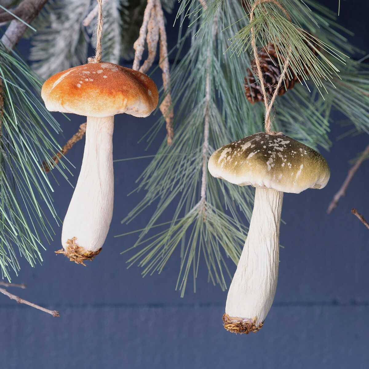 Medium Wild Foam Mushroom Ornament
