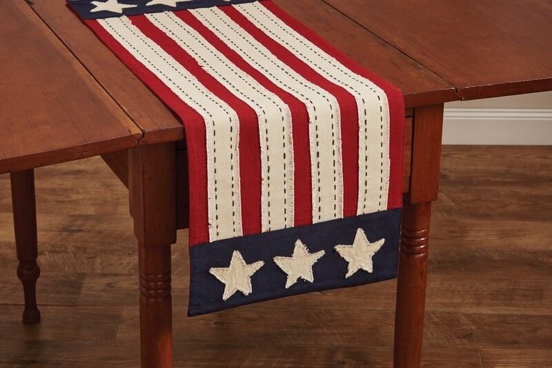 Star Spangle Banner Table Runner 13 X 36