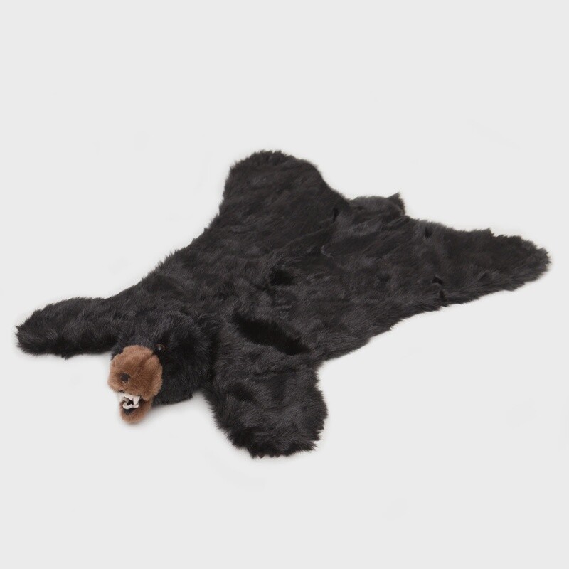 Black Bear Rug Large