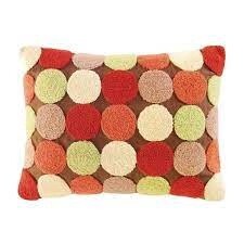 Multi Dot Pillow Fall colors "Tequila"