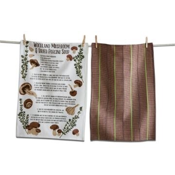 Mushroom Soup, Set/2 Dishtowels