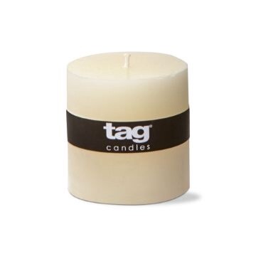 Ivory Pillar Candle 3x3