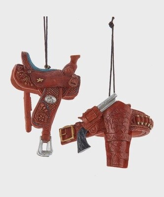 Western Accessories 4 Assorted Ornaments