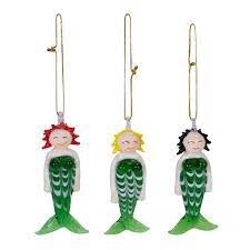 Glass Mermaid Ornament