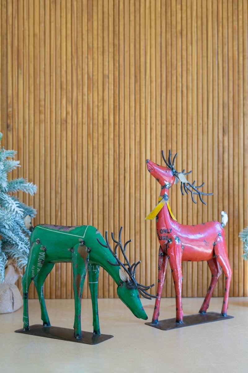 Deer Recycled metal 2 assorted colors