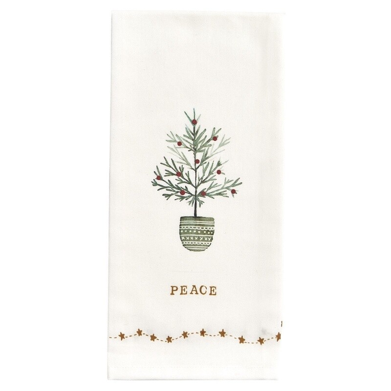 Peace Tree Dish Towel