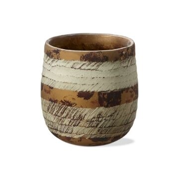 Hurricane Textured Glass - Brown Beige