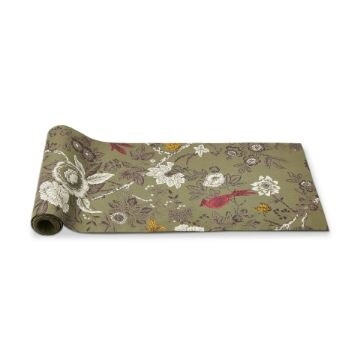 Table Runner Autumn Toile, Green