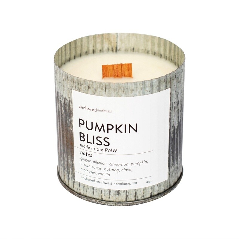 Candle Pumpkin Bliss Rustic Vintage