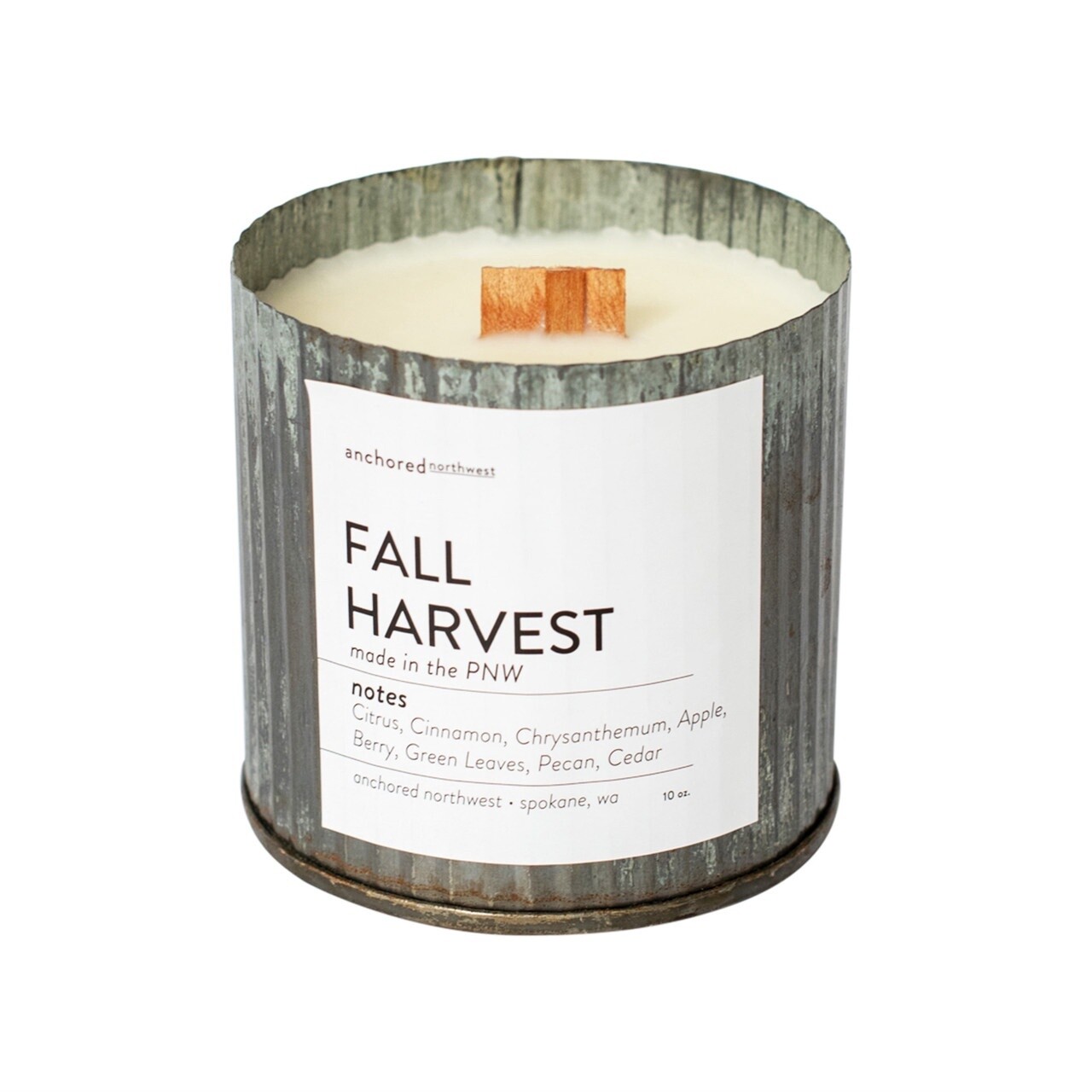 Candle Fall Harvest vintage Rustic Tin