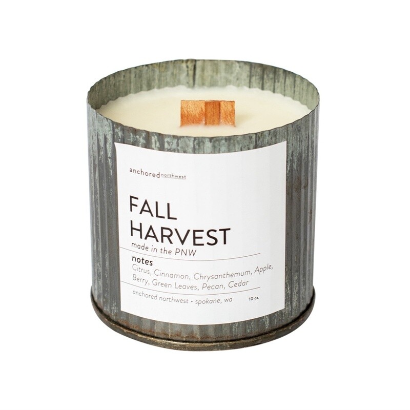 Candle Fall Harvest vintage Rustic Tin