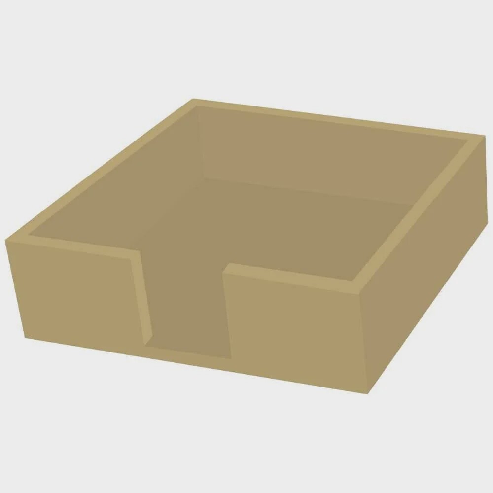 Wood Napkin Caddy - Gold Color - Luncheon Size