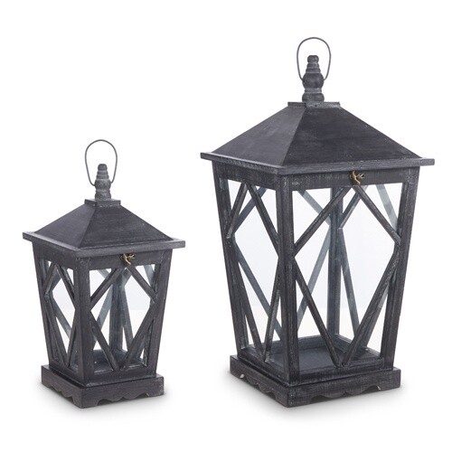 Lantern Black Washed