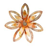 Copper Flower Outdoor Decor