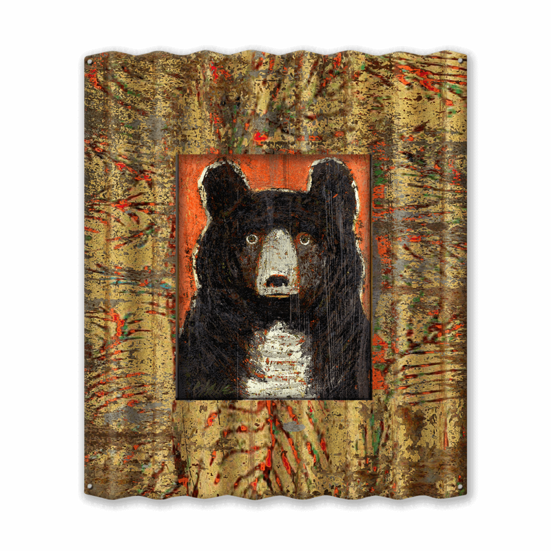 Corruagated Frame &quot;Little Owl&quot; (brown bear)
