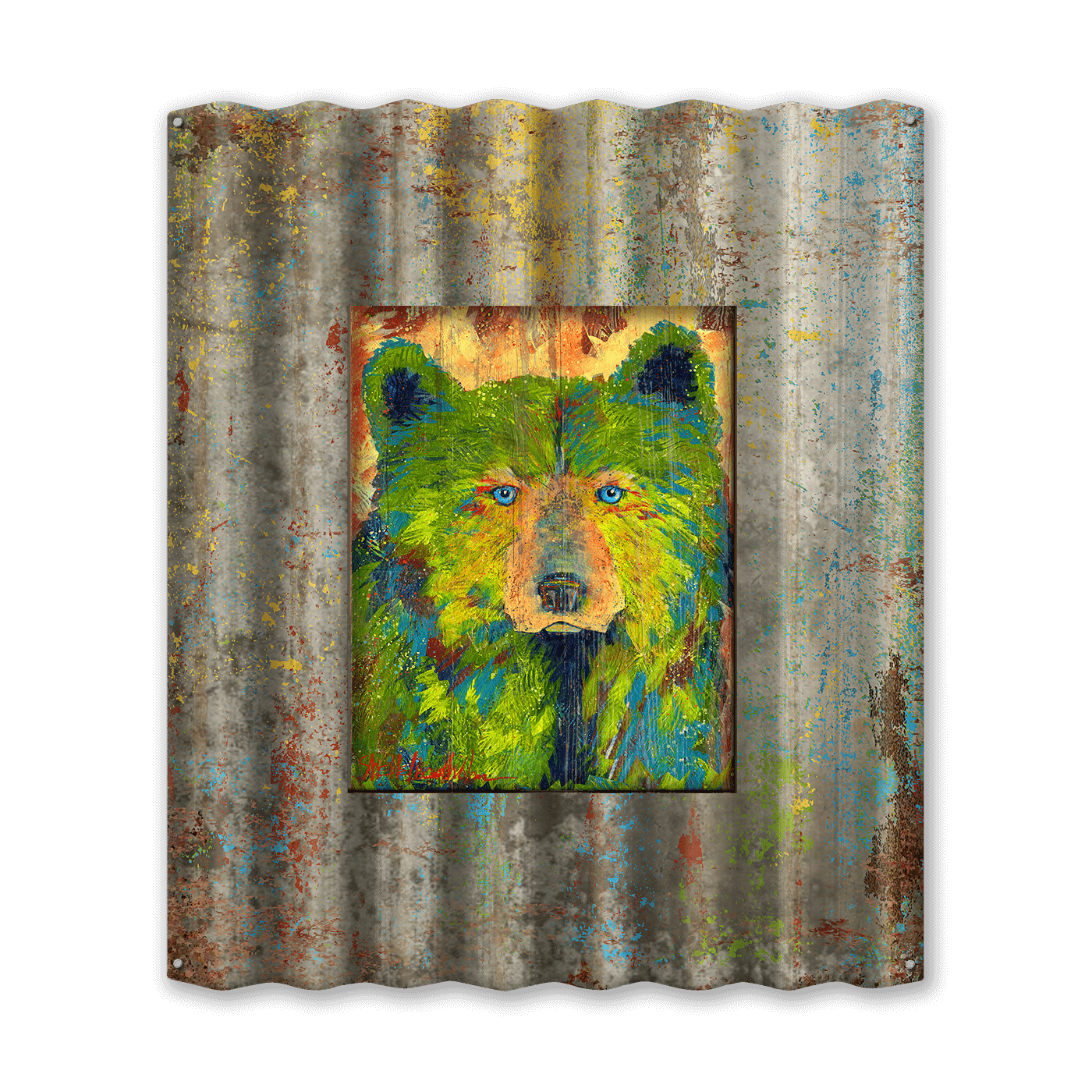 Framed "Fern Bear"