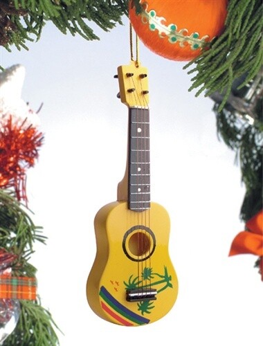 Ukulele Tropical Design Ornament