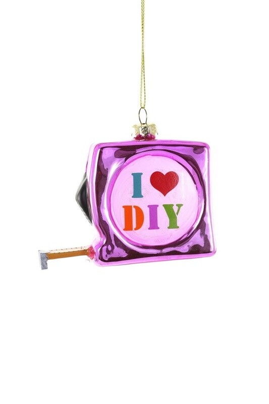 DIY Measuring Tape Ornament - Pink!