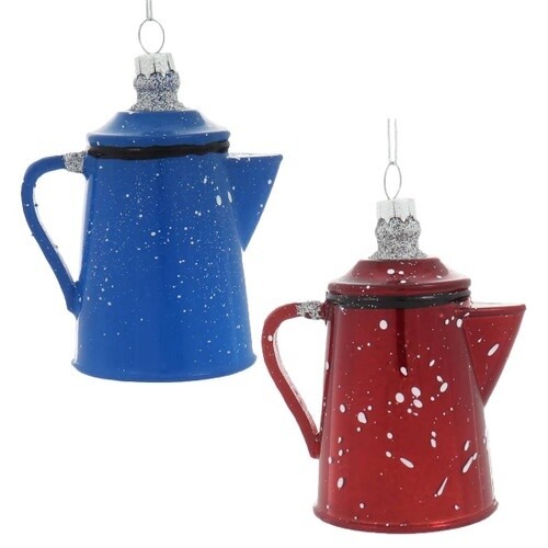 Camping Coffee Pot Ornaments