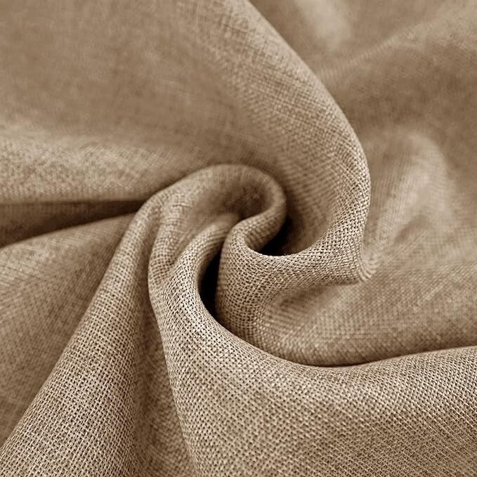 Faux Burlap Round Tablecloth