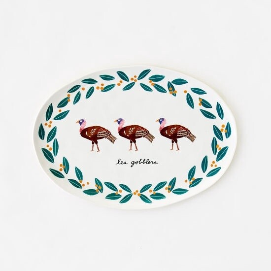 Les Gobblers - Melamine Oval Platter
