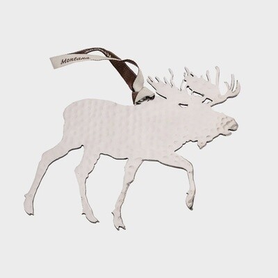 Hammered Silver Moose (Small)
