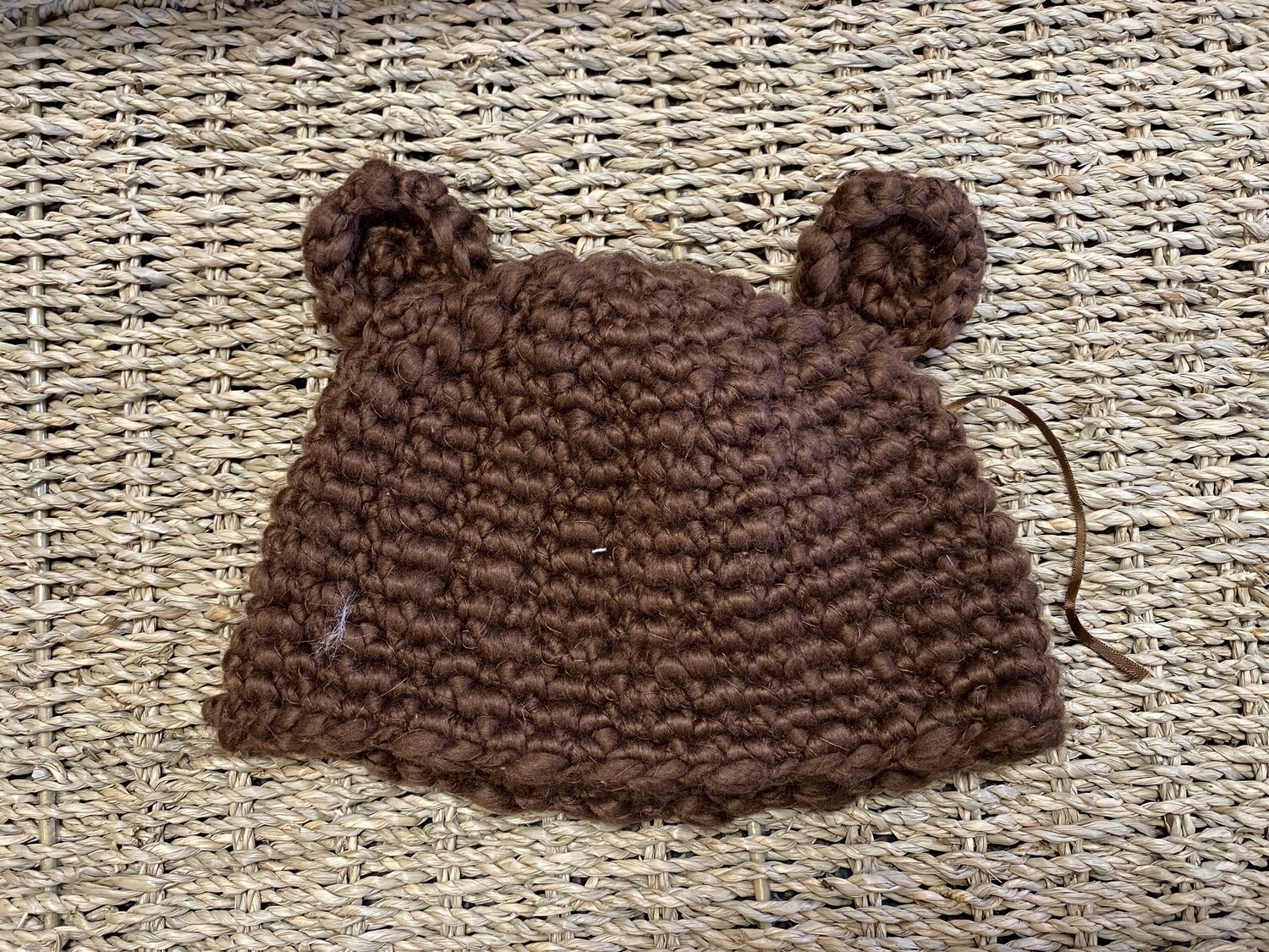 Brown Bear Hat for Babies - Crochet