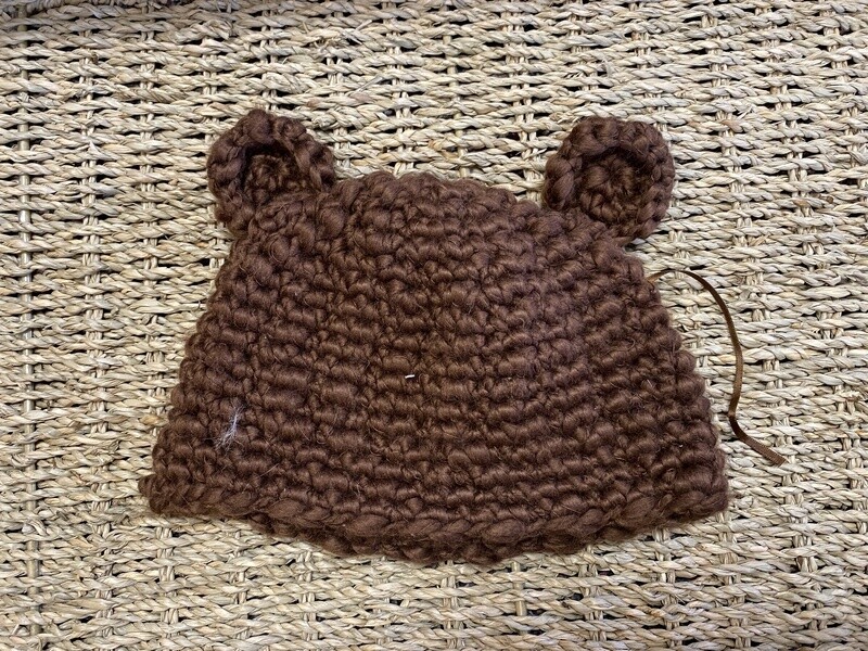 Brown Bear Hat for Babies - Crochet