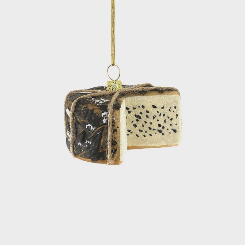 Blue Cheese Glass Ornament