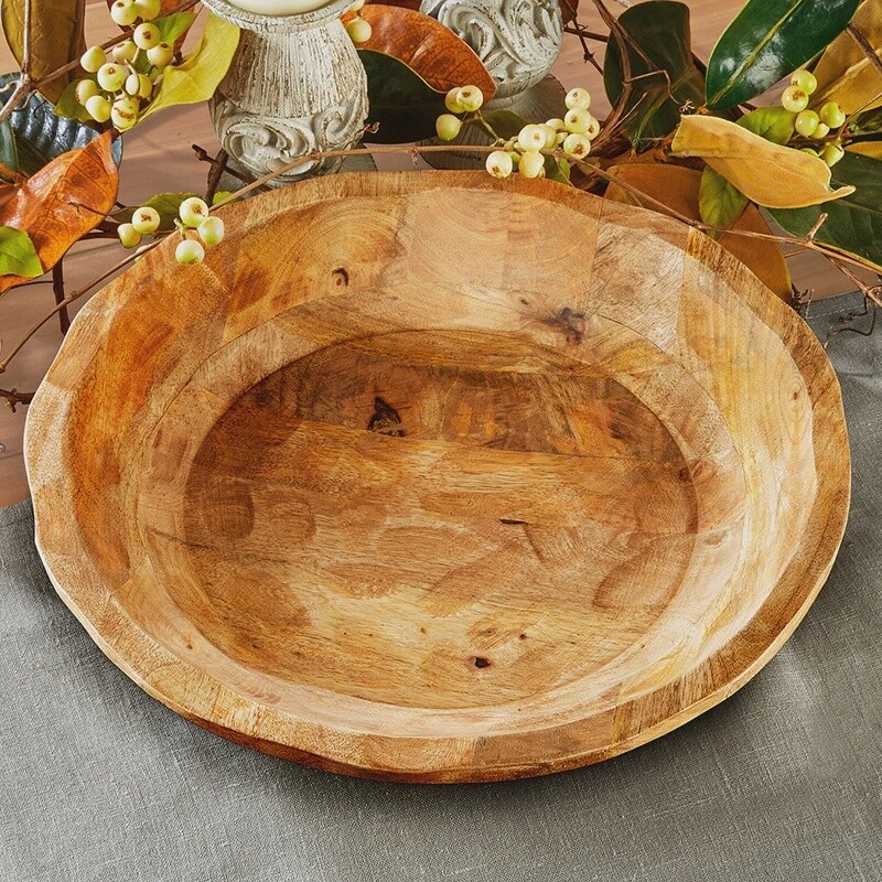 Round Shallow Bowl - Mango "Wood"