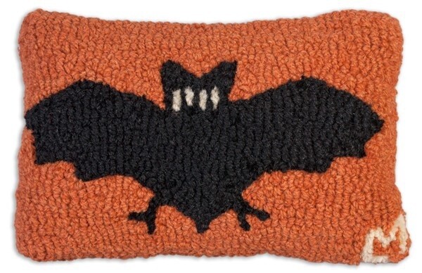 Pillow Bat on Orange