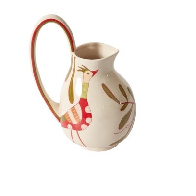 Pitcher parable Floral and Birds Ceramic