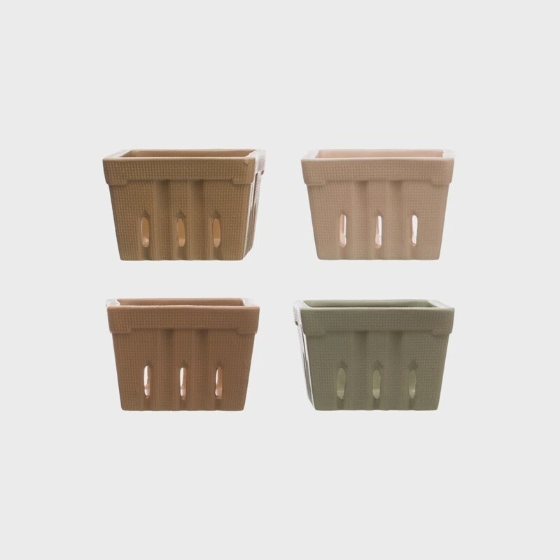 Stoneware Berry Basket