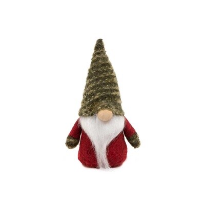 Gnome Burgandy/Olive small standing