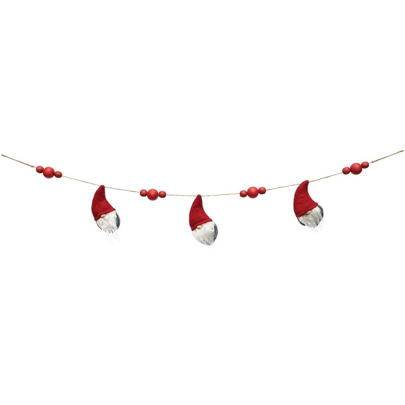 Felt Gnome Garland  - Beads