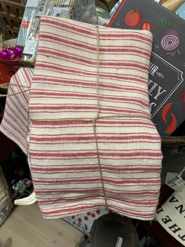 Dishtowel Linen Pillow Ticking Kitchen Towels Set of 2