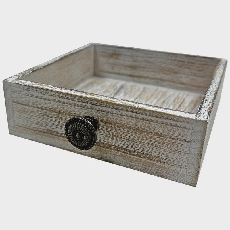 Cocktail Napkin Pine Caddy