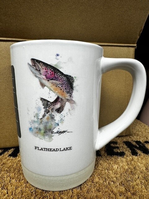 Flathead Lake Latte Mug, Trout