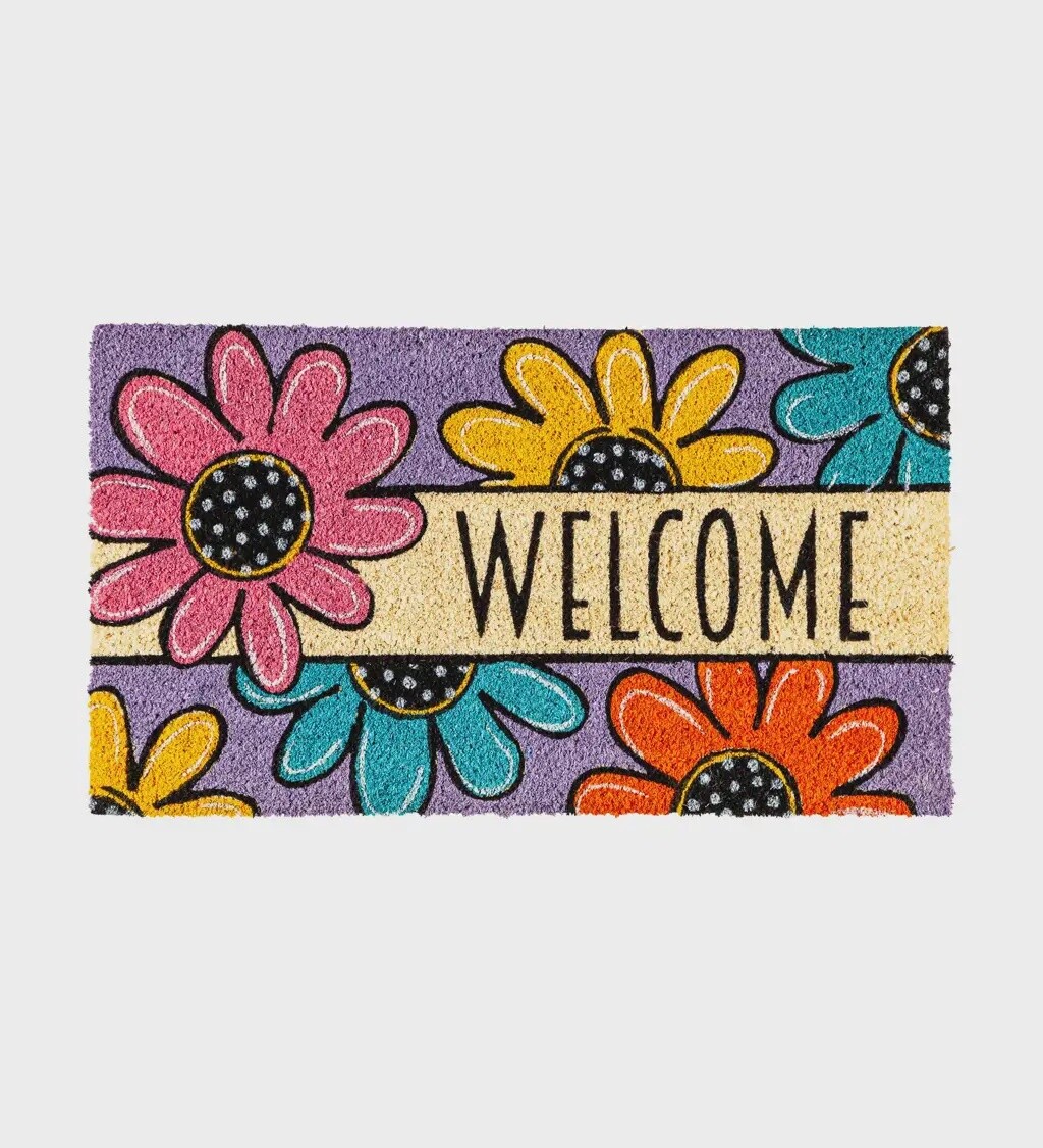 Daisy Colorful Coir Mat