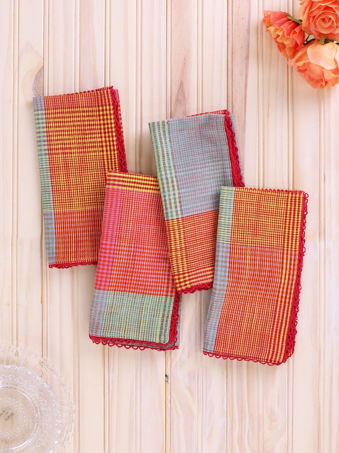 Madras Napkins Set by April Cornell