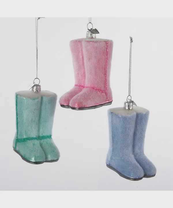 Mukluk Glass Ornaments