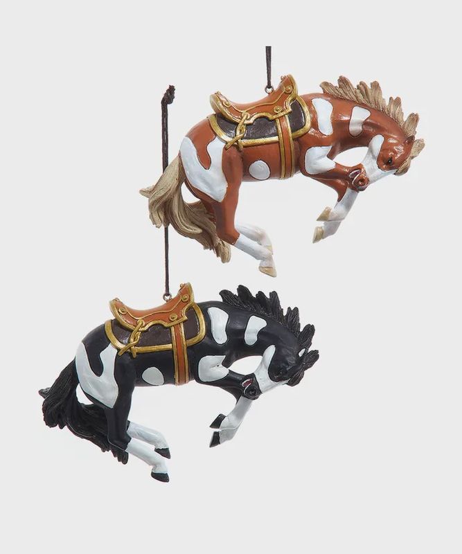 Bucking Bronco Ornaments
