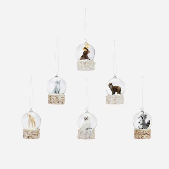 Snow Globe Mini Woodland Animal 6 assorted