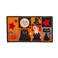 Indoor/Outdoor Folk Art Halloween Hooked Polypropylene Accent Rug, 24&quot; x 42&quot;