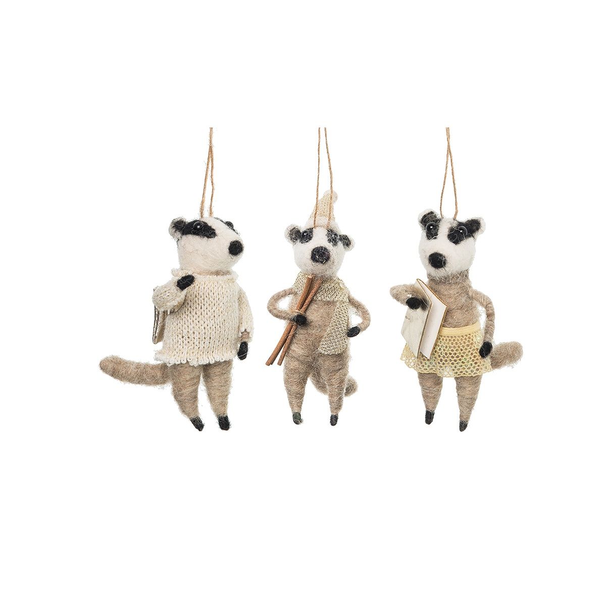 Backpacking Badgers Ornament