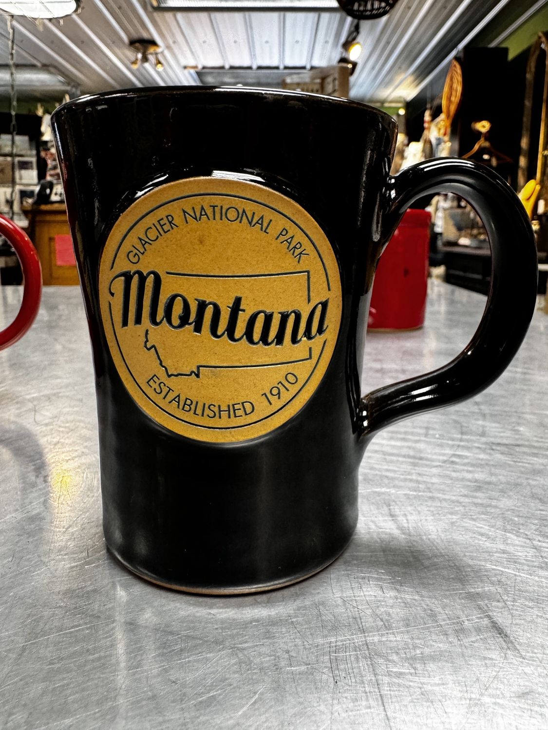 Glacier Park  Montana Mug, Black - EXCLUSIVE