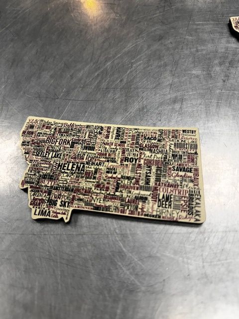 Magnet with Montana Cities EXCLUSIVE